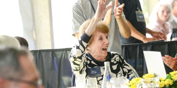 Selma Browde (97) at Wits Founders Tea